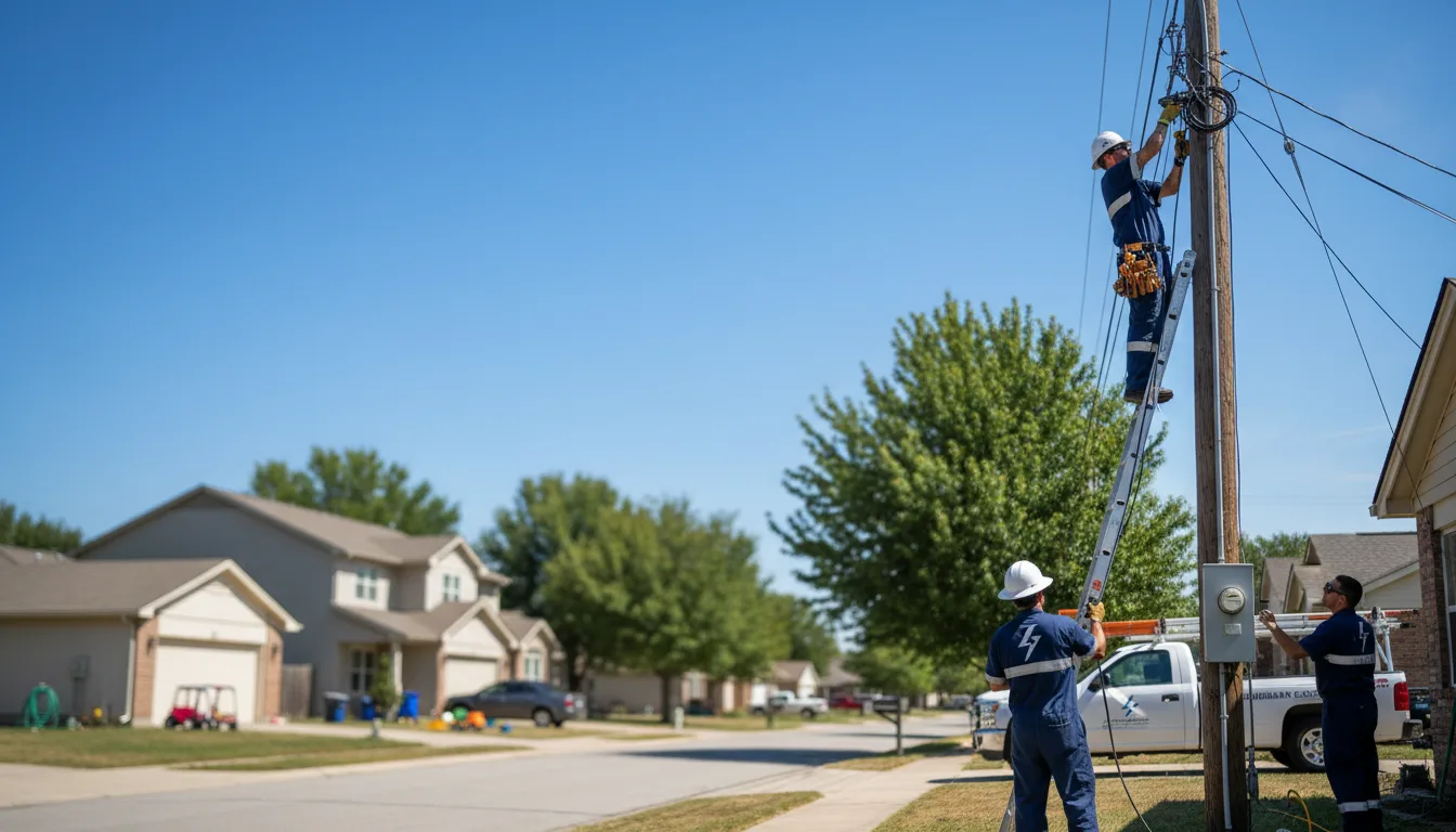 Residential electrician providing installation services in Silverdale, PA